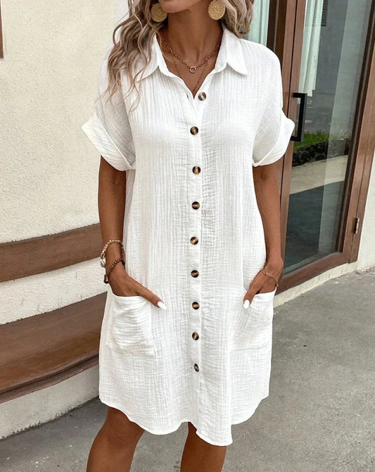 Amélie - Button-Front Midi Dress