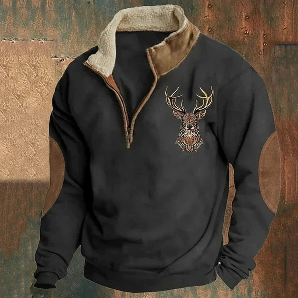 Anthony - Fleece-Lined Half-Zip Sweater