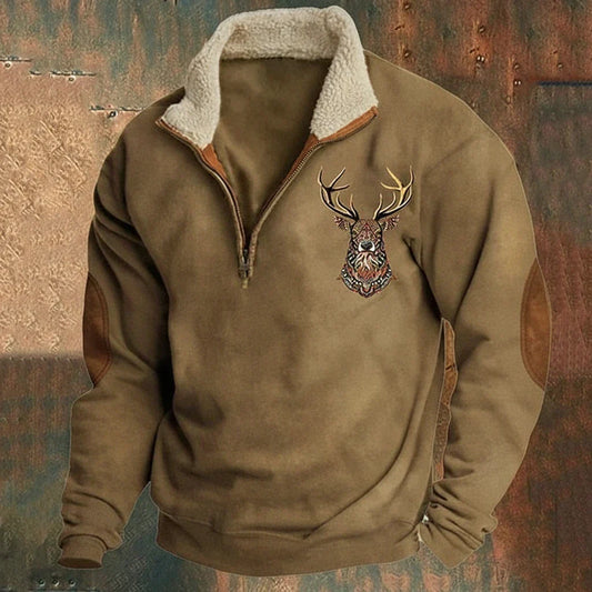 Anthony - Fleece-Lined Half-Zip Sweater
