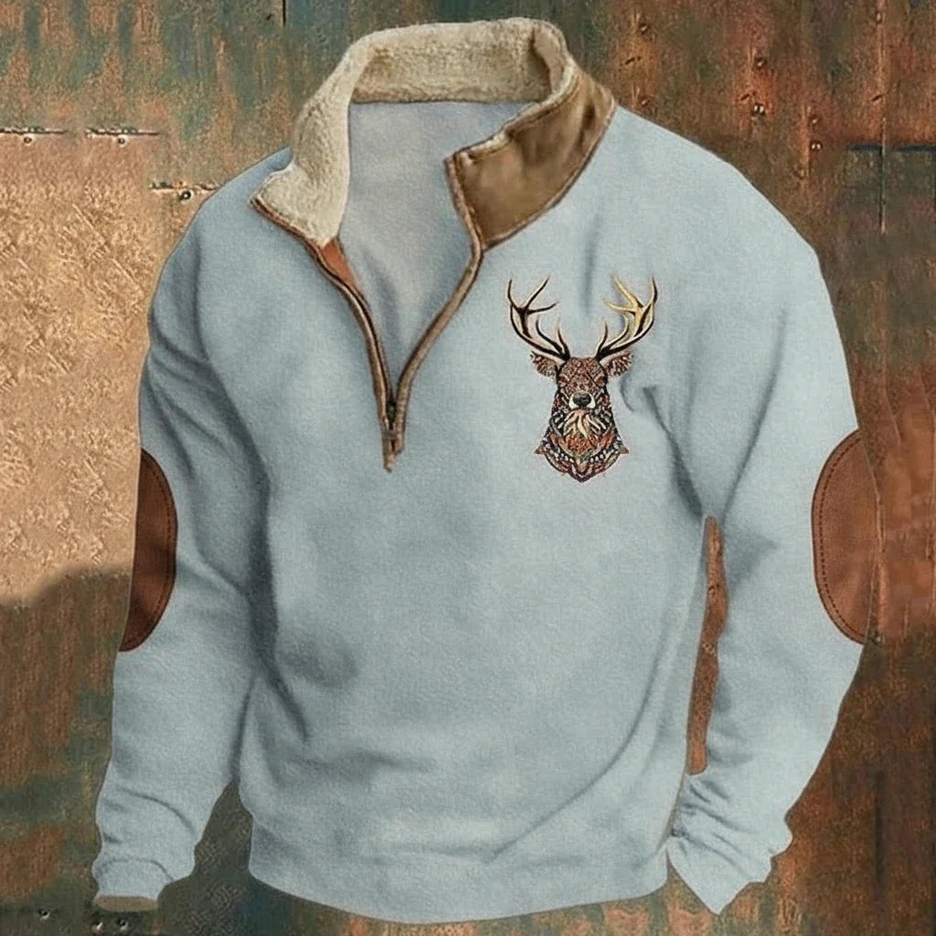 Anthony - Fleece-Lined Half-Zip Sweater