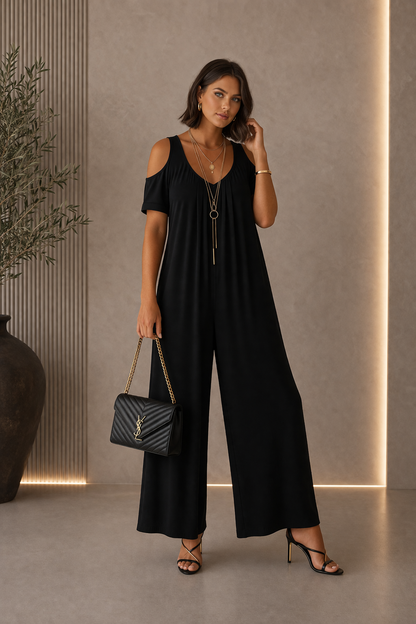 Avis - Off-Shoulder Wide-Leg Jumpsuit