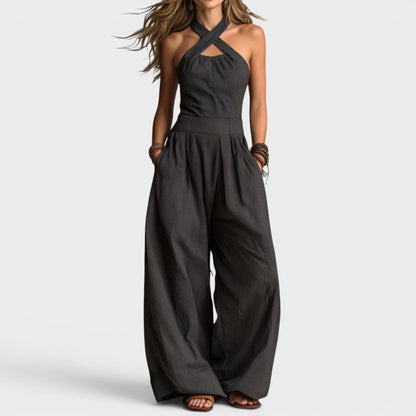 Bonita - Wide-Leg Wrap Jumpsuit