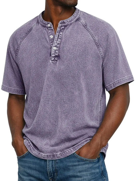 Calder - Men's Vintage Button-Front Shirt