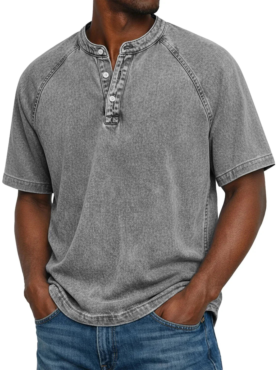 Calder - Men's Vintage Button-Front Shirt