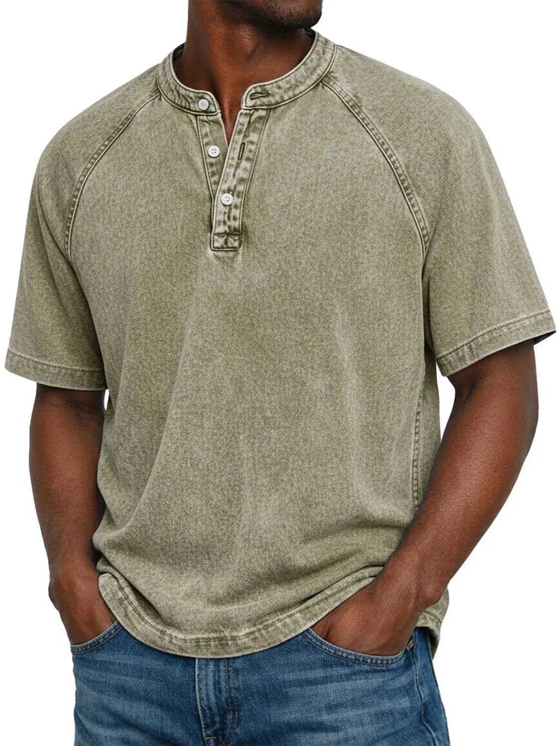 Calder - Men's Vintage Button-Front Shirt
