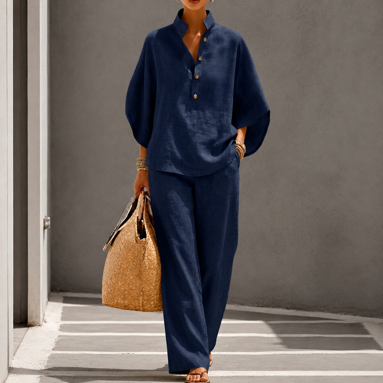 Novara - Blouse and Wide-Leg Set