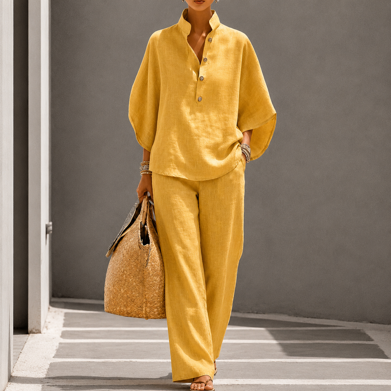 Novara - Blouse and Wide-Leg Set