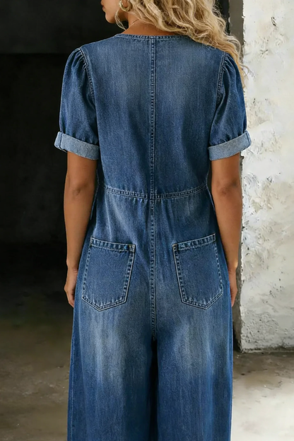 Nalina - Relaxed V-Neck Jumpsuit