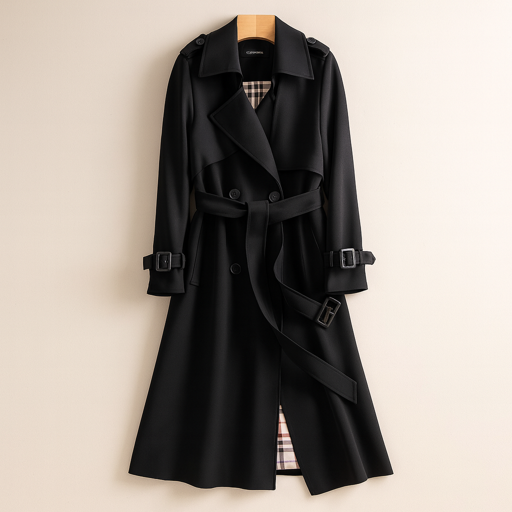 Sienna - Belted Double-Breasted Trench Coat