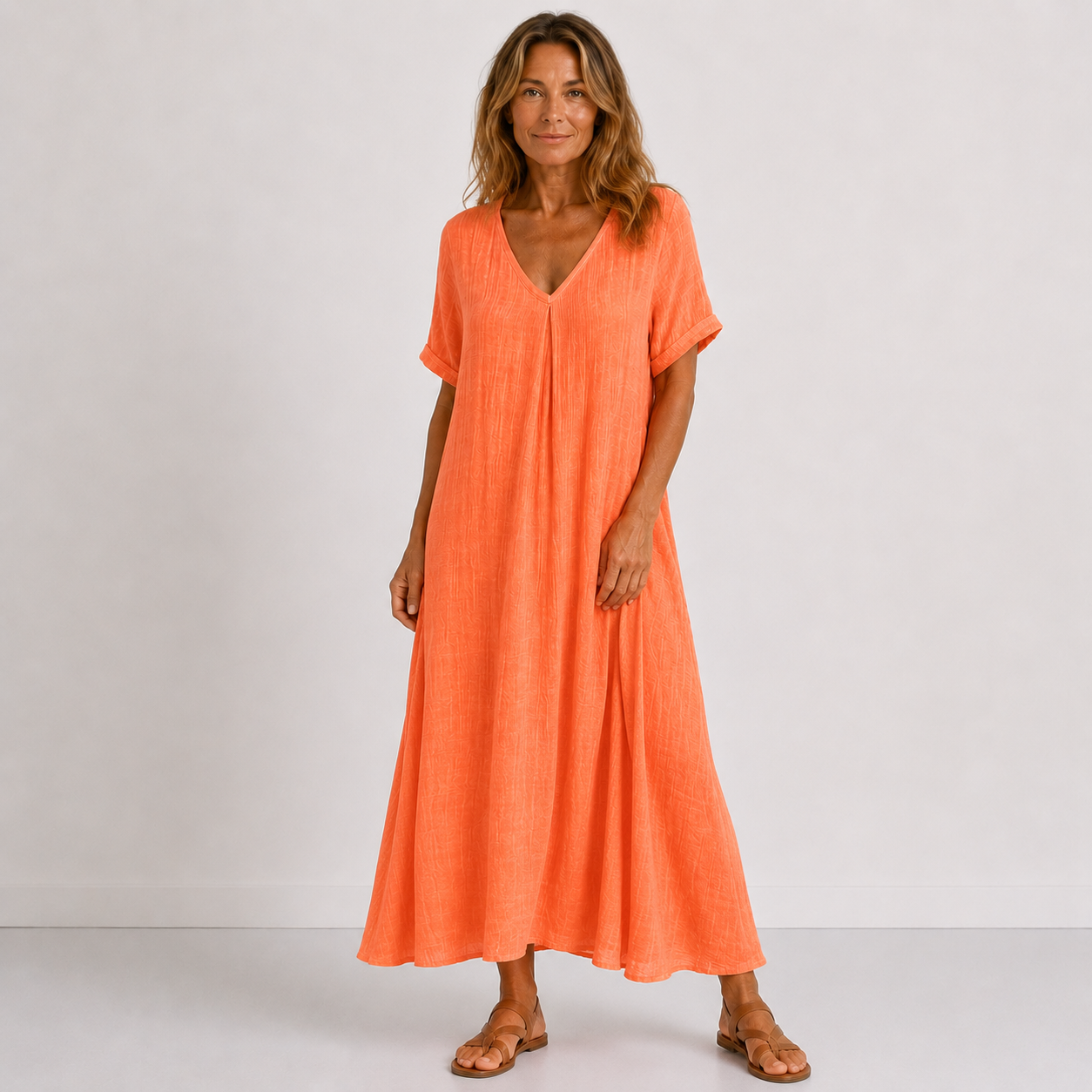 Karyn - Flowing V-Neck Maxi Dress
