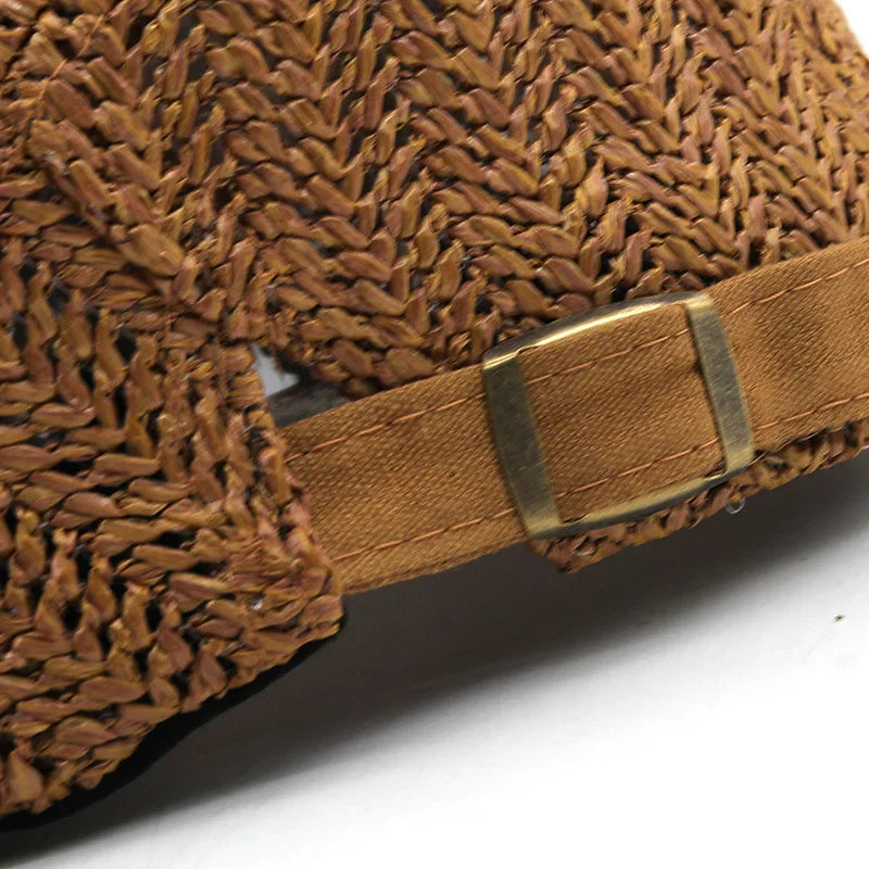 Tivaro - Herringbone Straw Flat Cap