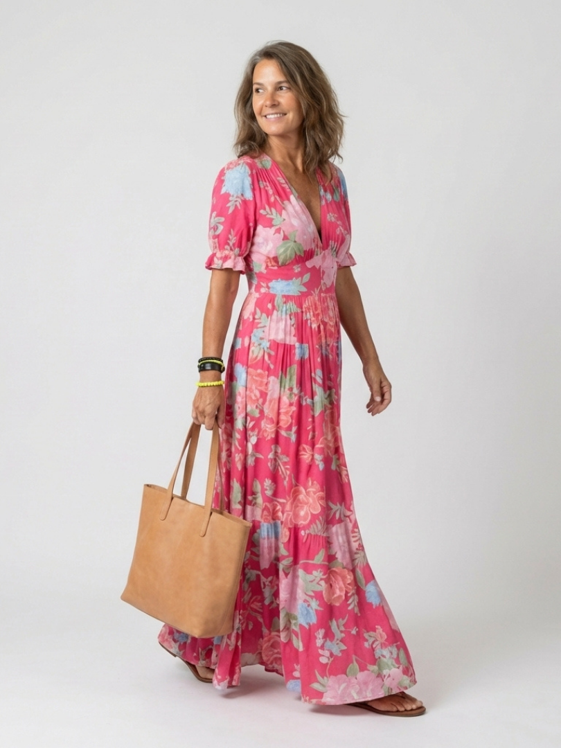 Kristi - Floral Midi Dress