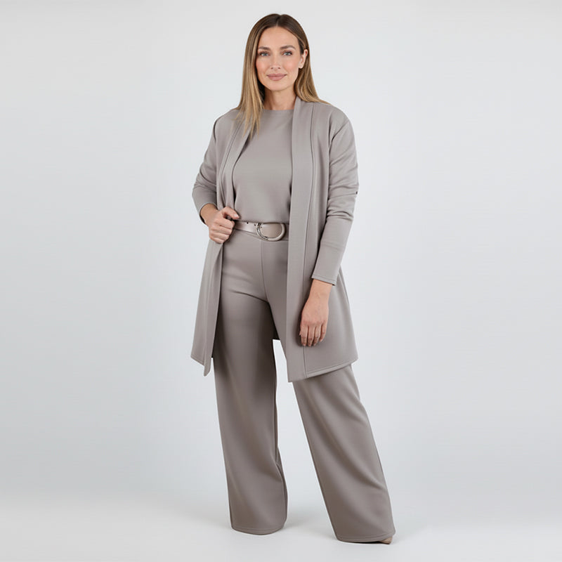 Edna - Duster Cardigan Three-Piece Set