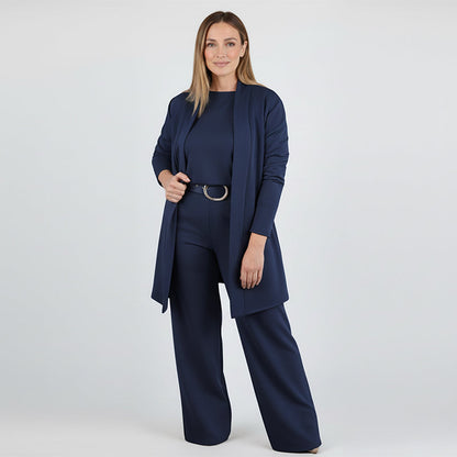 Edna - Duster Cardigan Three-Piece Set