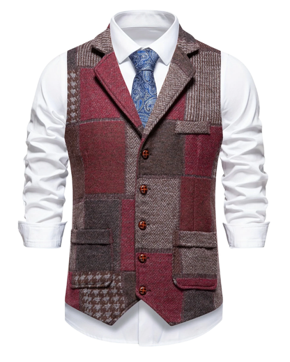 Eduardo - Tailored Patchwork Waistcoat