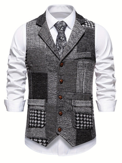 Eduardo - Tailored Patchwork Waistcoat