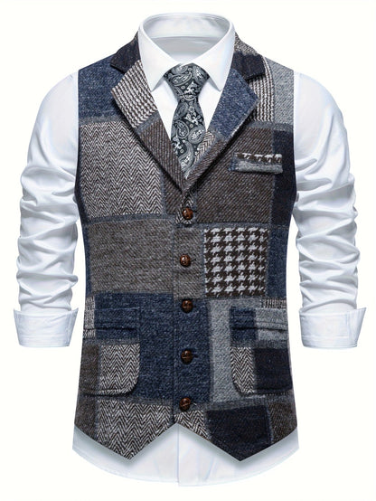 Eduardo - Tailored Patchwork Waistcoat
