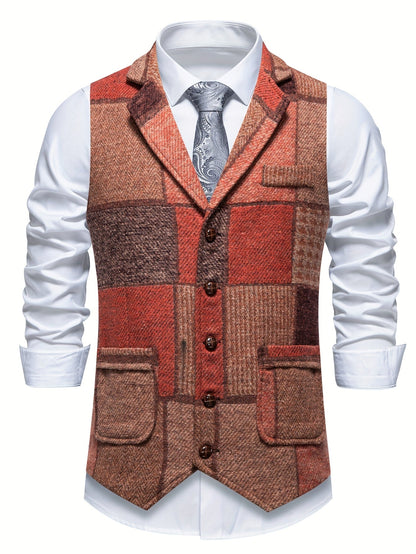 Eduardo - Tailored Patchwork Waistcoat