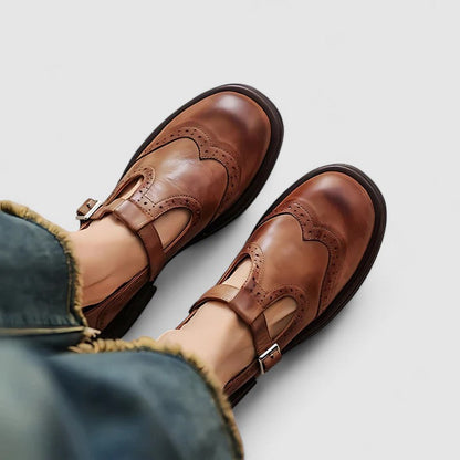 Liora - Leather Mary Janes
