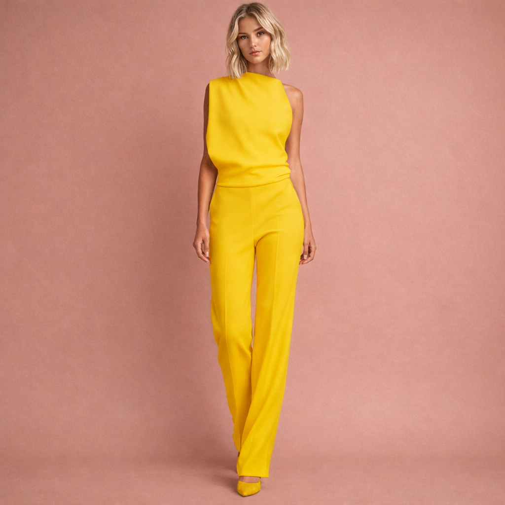Aureta - Sleeveless Wide-Leg Jumpsuit