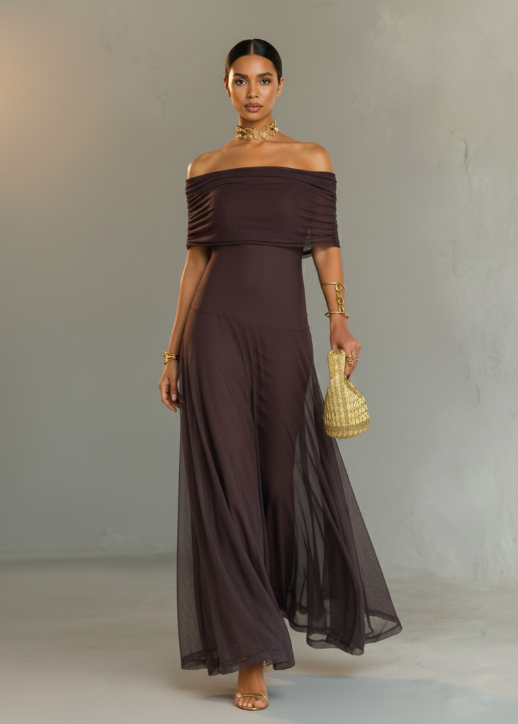 Edite - Off-Shoulder Maxi Dress
