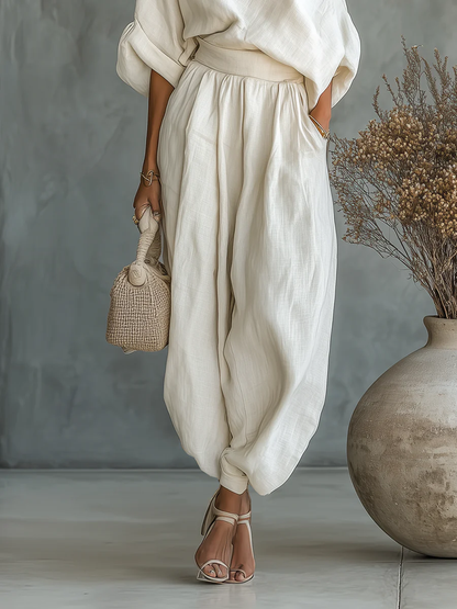 Glenda - One-Shoulder Two-Piece Set