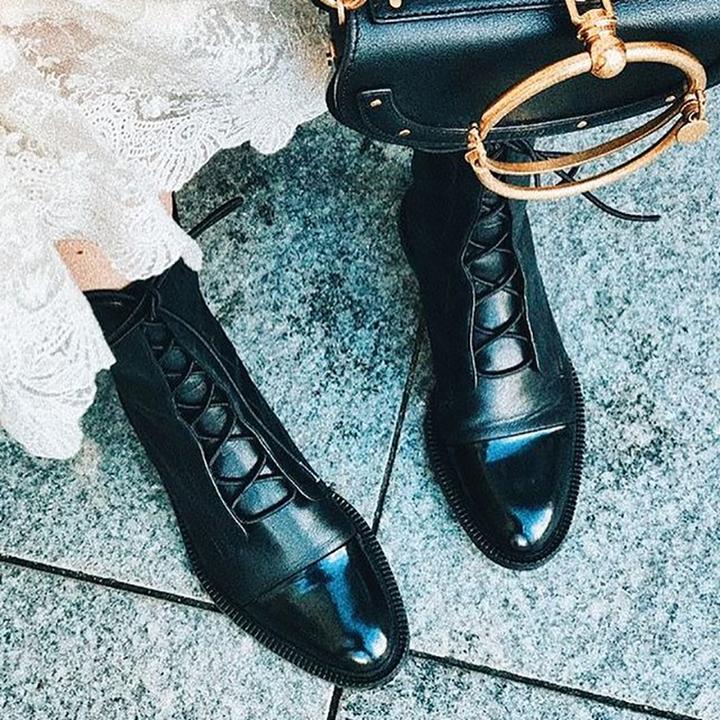 Harper - High Collar Boots