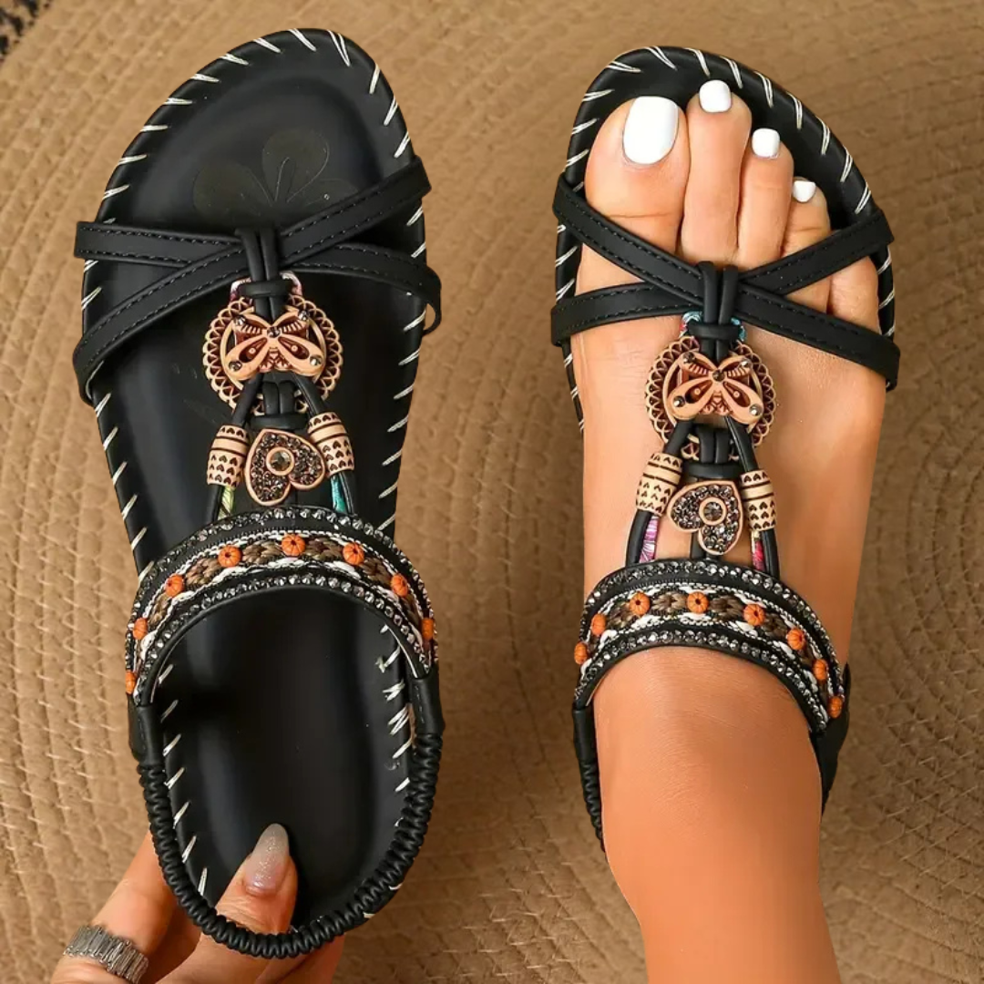 Henrietta - Cushioned Heel-Strap Sandals