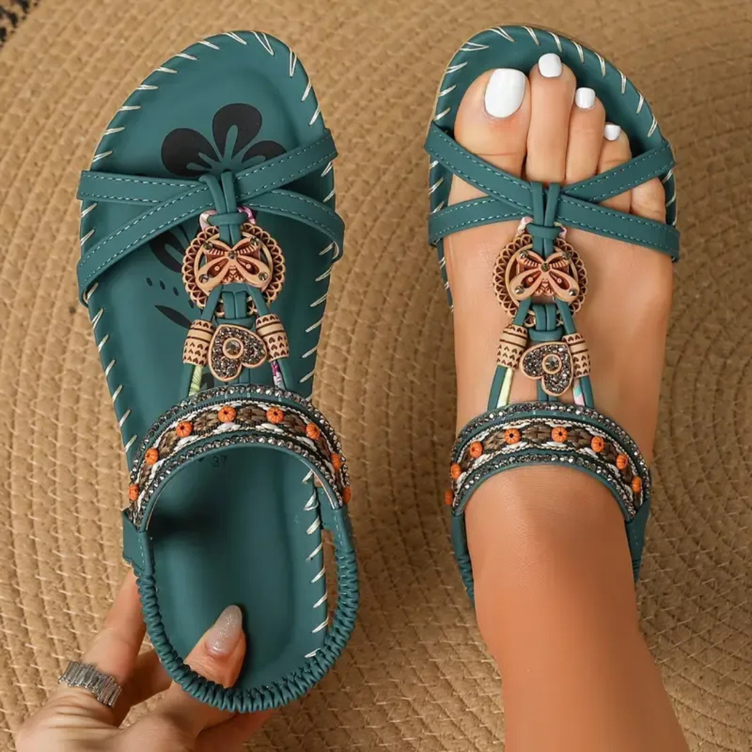 Henrietta - Cushioned Heel-Strap Sandals