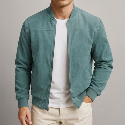 Hugh - Tailored Suede-Look Jacket