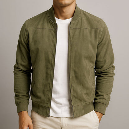 Hugh - Tailored Suede-Look Jacket