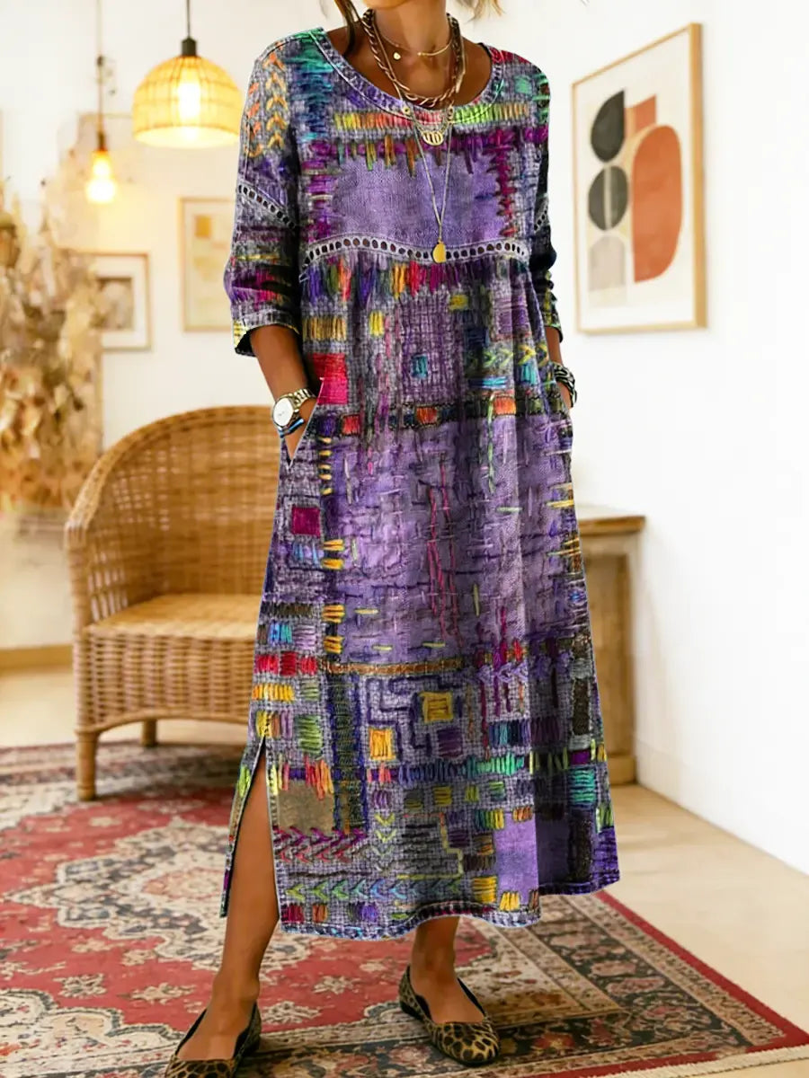 Inaya - Patchwork Denim Dress