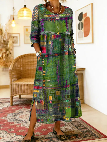 Inaya - Patchwork Denim Dress