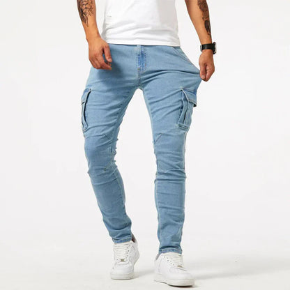 Jordan - Stretch Denim Cargo Jeans