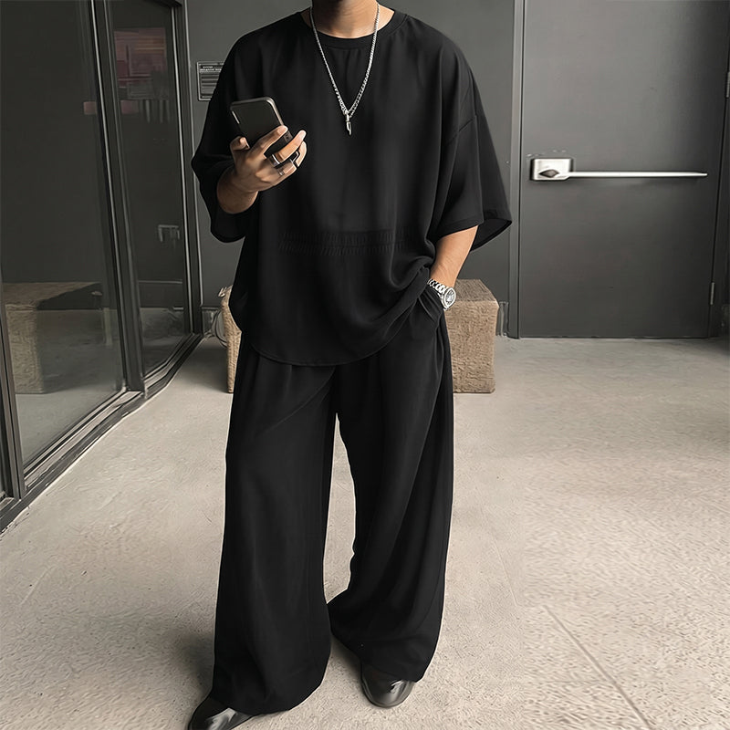 Keith - Tee and Wide-Leg Pants Set