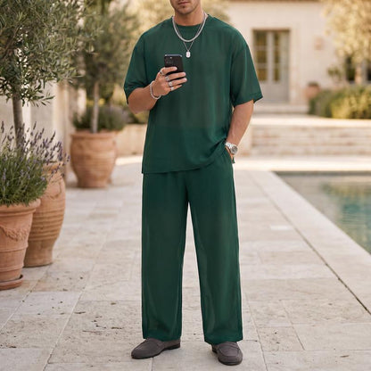 Keith - Tee and Wide-Leg Pants Set