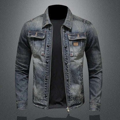 Keston - Zip-Through Denim Jacket