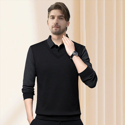 Wilburn - Cotton Striped-Collar Shirt Set