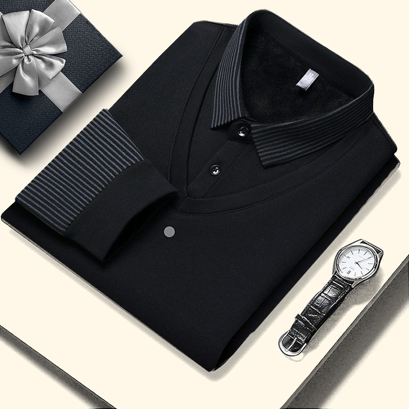Wilburn - Cotton Striped-Collar Shirt Set