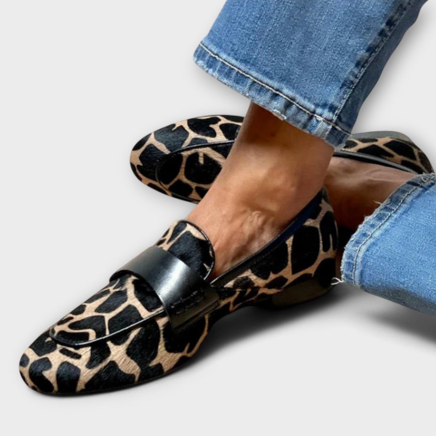 Leona - Leopard Print Slippers