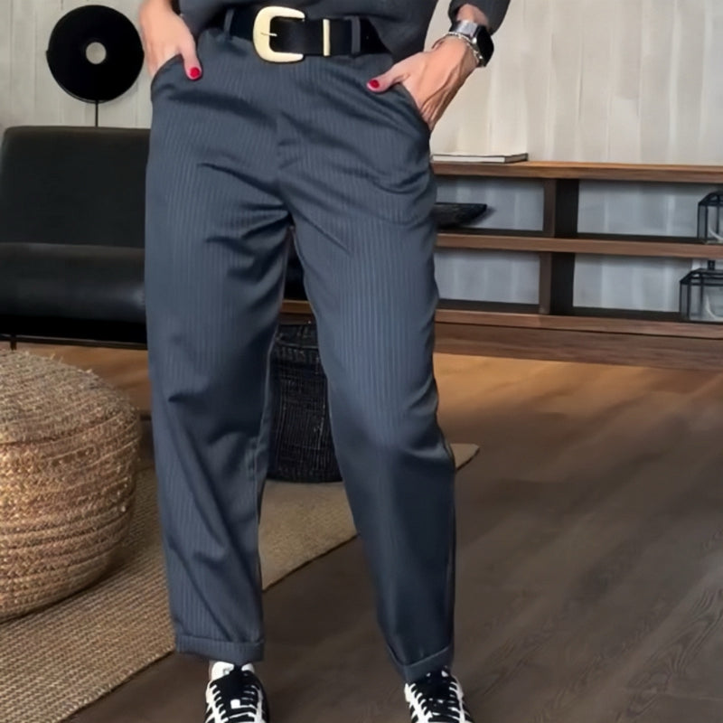 Leta - High-Rise Straight Trousers