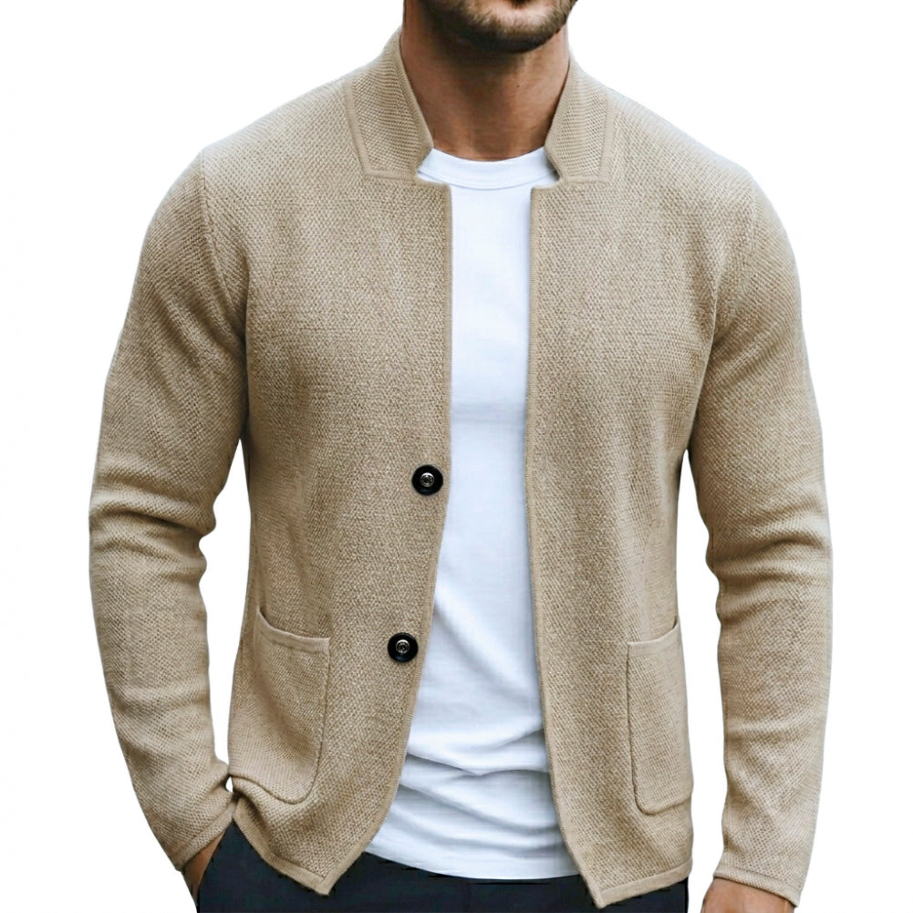Levon - Stand-Collar Knit Blazer