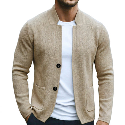 Levon - Stand-Collar Knit Blazer