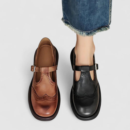 Liora - Leather Mary Janes