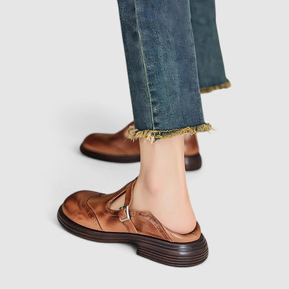 Liora - Leather Mary Janes