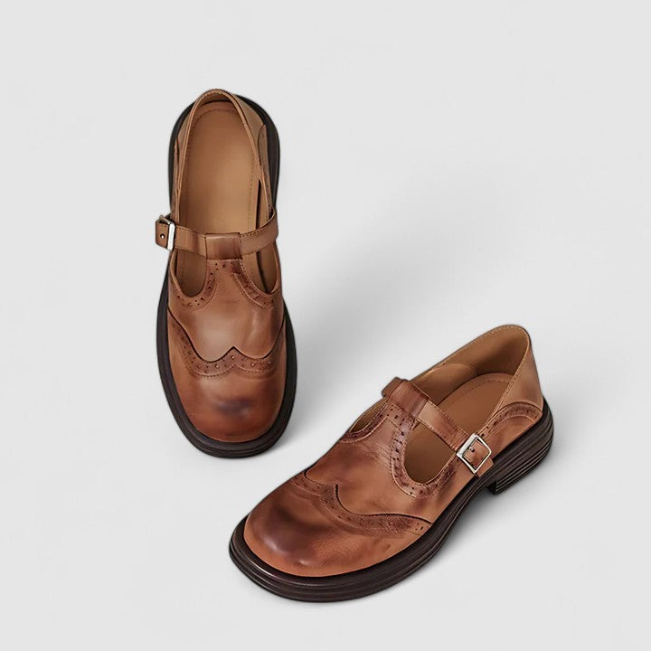 Liora - Leather Mary Janes