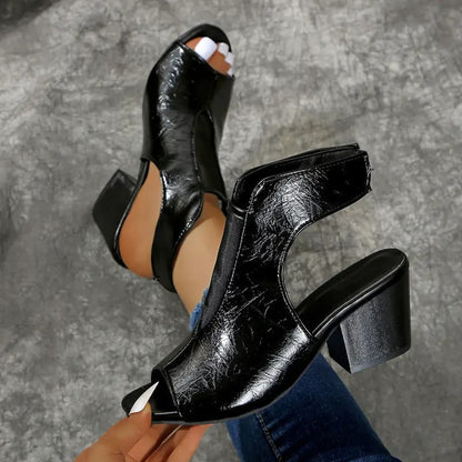 Livia - Roman Slip-On Heels