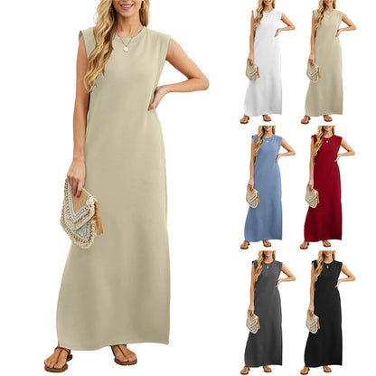 Lorrie - Cotton-Blend Split-Hem Dress