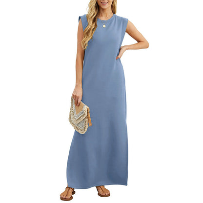 Lorrie - Cotton-Blend Split-Hem Dress