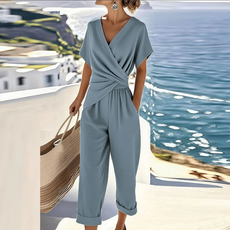 Marcia - Wrap Top and Cropped Pants